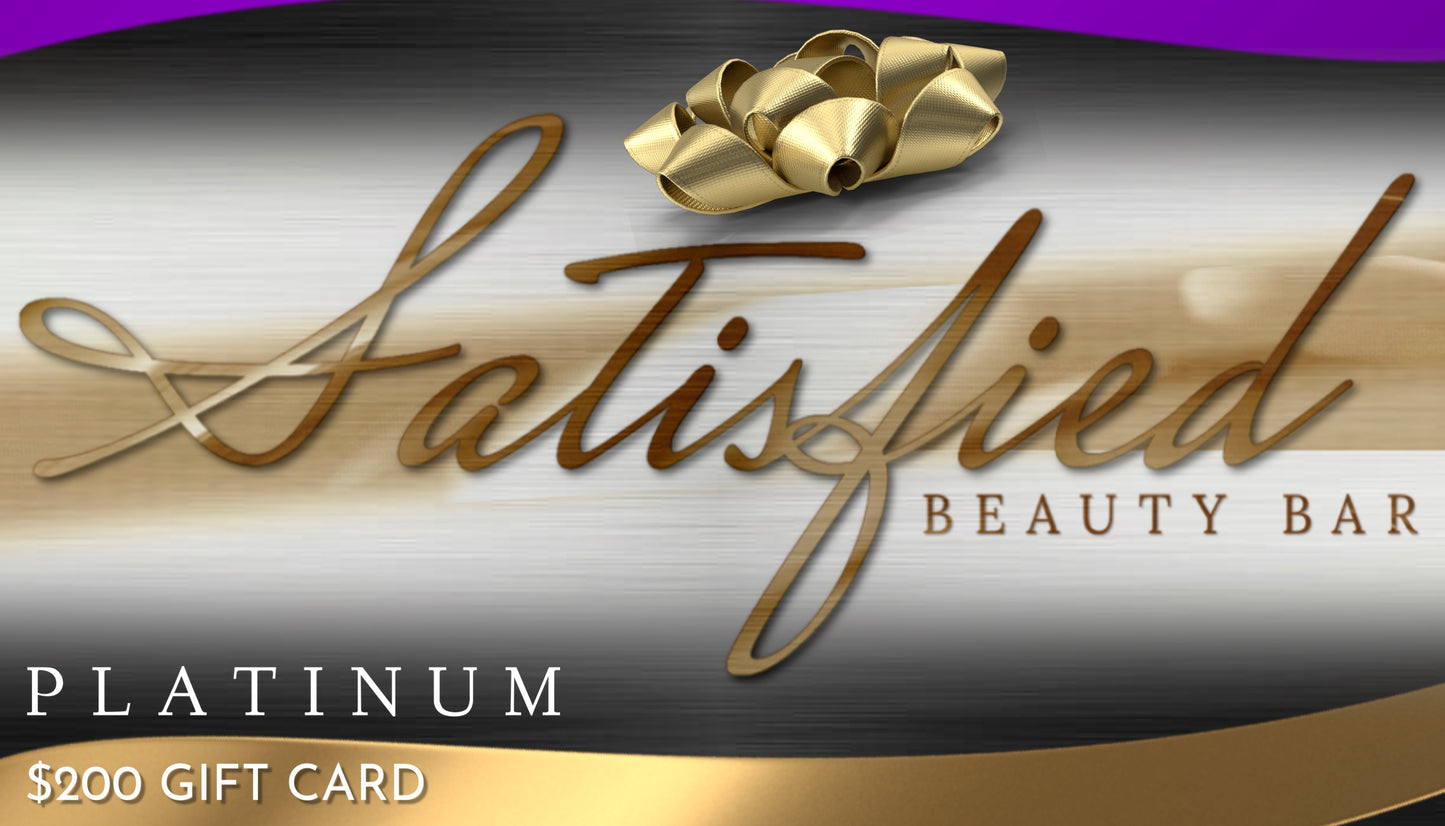 Satisfied Beauty Bar Gift Card